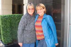 Bonnie and Bekka, in New York for The Beacon show