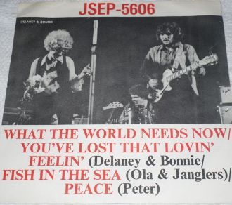 Picture sleeve for What The World Need Now