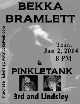 Bekka Bramlett show ad, 2 January 2014