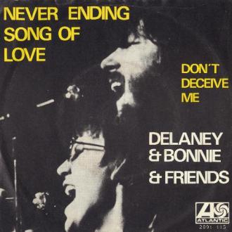 Picture sleeve for Never Ending Song Of Love