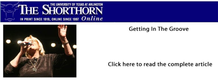 Link to concert review  in The Shorthorn, UTA online newspaper 